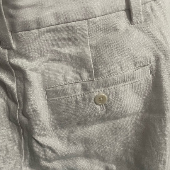 Madewell The Harlow Wide-Leg Pant in 100% Linen, color white, size 2. - Picture 10 of 12